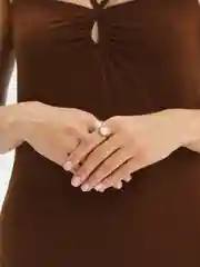 Золотой кольцо женское с жемчугом
