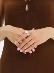 Серебряный кольцо женское с жемчугом