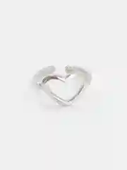 Серебряный женское кольцо с сердцем