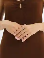 Серебряный женское кольцо с сердцем