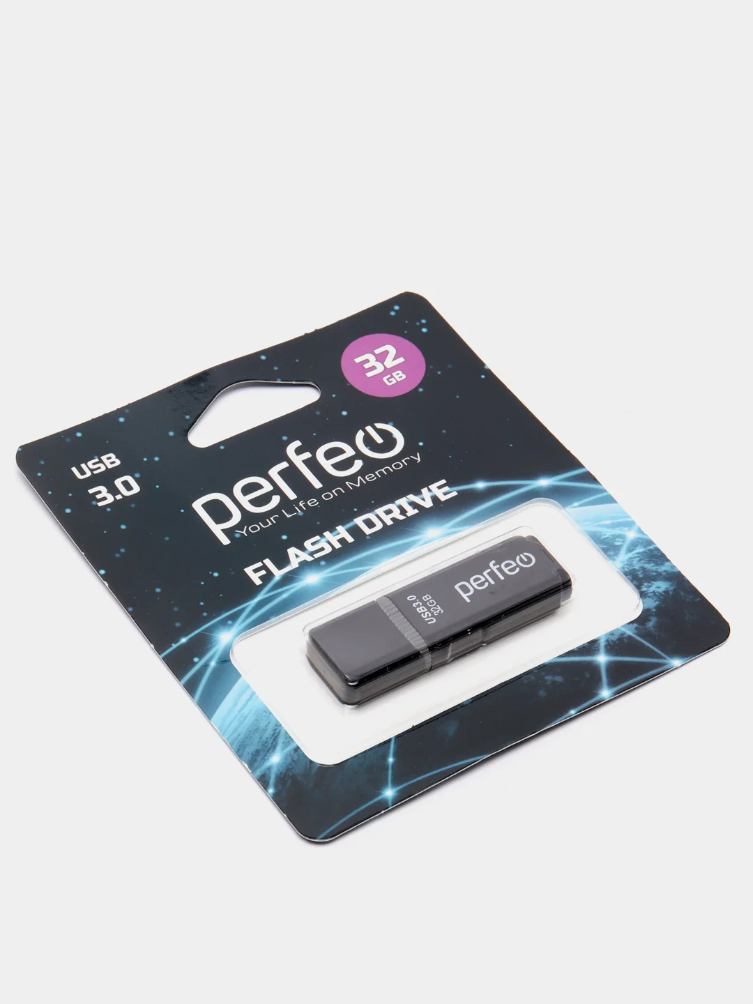 Черный usb память Perfeo C12, USB 3.0, 8, 16, 32, 64 GB, юсб 3.0 флешка