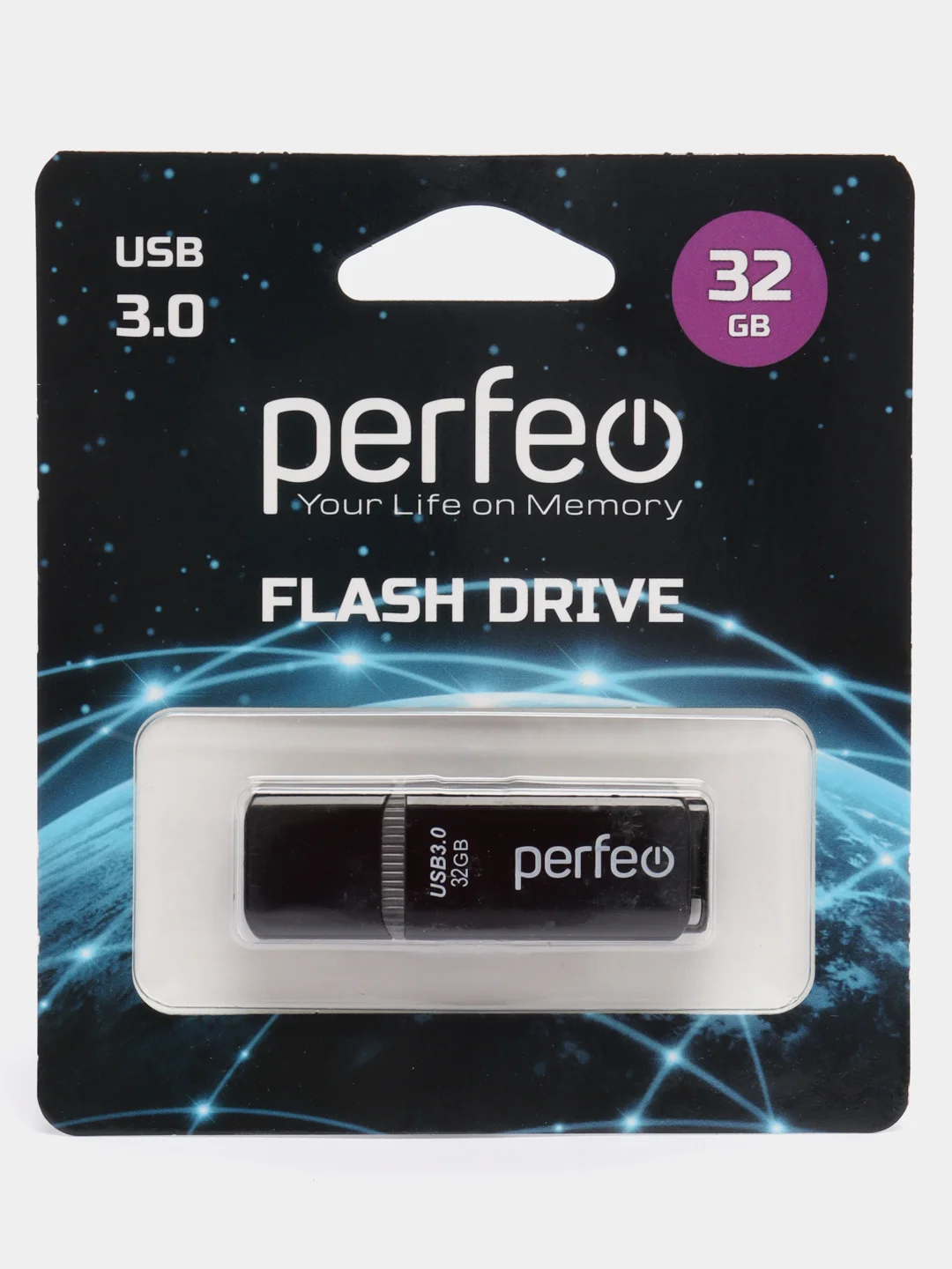 Черный usb память Perfeo C12, USB 3.0, 8, 16, 32, 64 GB, юсб 3.0 флешка