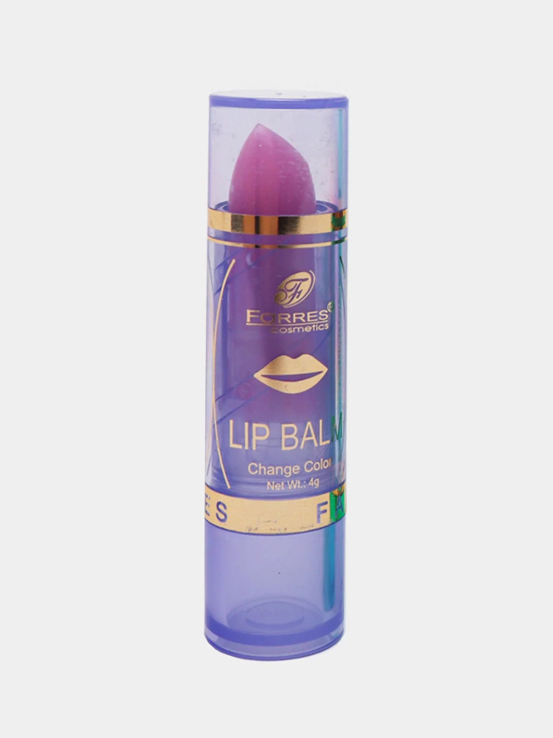 Пурпурный помада-бальзам Farres Lip Balm, проявляющаяся в розовый цвет