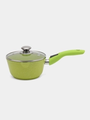 Кастрюля ковш 1,5л, усиленное антипригарное покрытие, Kukmara, съемная ручка, Trendy style