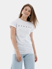 Футболка с принтом Zaraza, белая, унисекс, хлопок