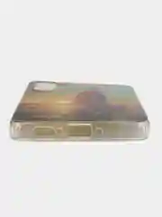 Оливковый чехол для Samsung Galaxy A34 / Самсунг Галакси А34, силиконовый, с рисунком