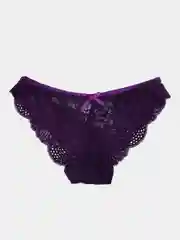 Фиолетовый женские кружевные трусы слипы