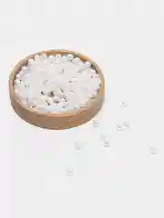 Бусины белые акриловые, 4 мм, 500 штук