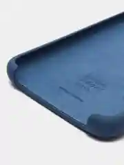Темно-синий защитный силиконовый чехол Silikone Cover для Samsung J8 2018
