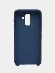 Темно-синий защитный силиконовый чехол Silikone Cover для Samsung J8 2018
