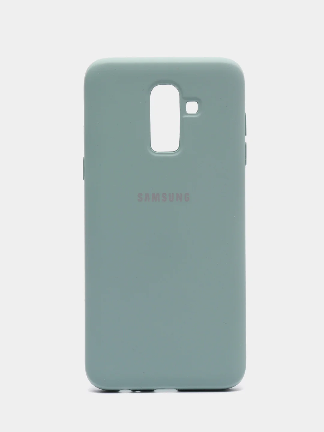 Бирюзовый защитный силиконовый чехол Silikone Cover для Samsung J8 2018
