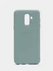 Бирюзовый защитный силиконовый чехол Silikone Cover для Samsung J8 2018