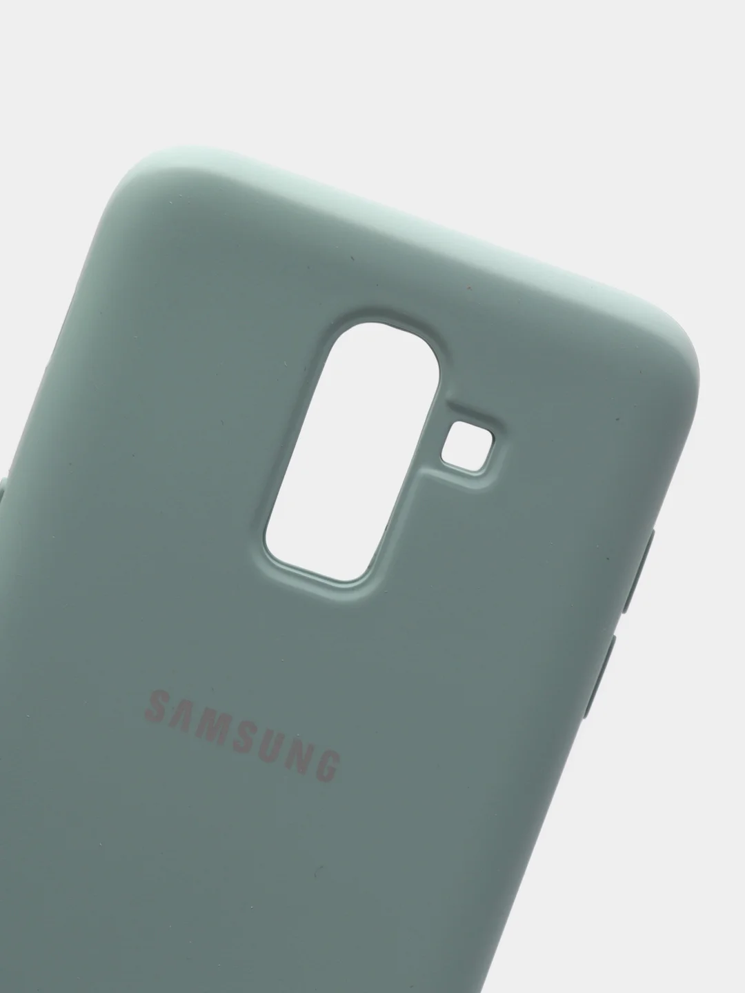 Бирюзовый защитный силиконовый чехол Silikone Cover для Samsung J8 2018