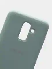 Бирюзовый защитный силиконовый чехол Silikone Cover для Samsung J8 2018