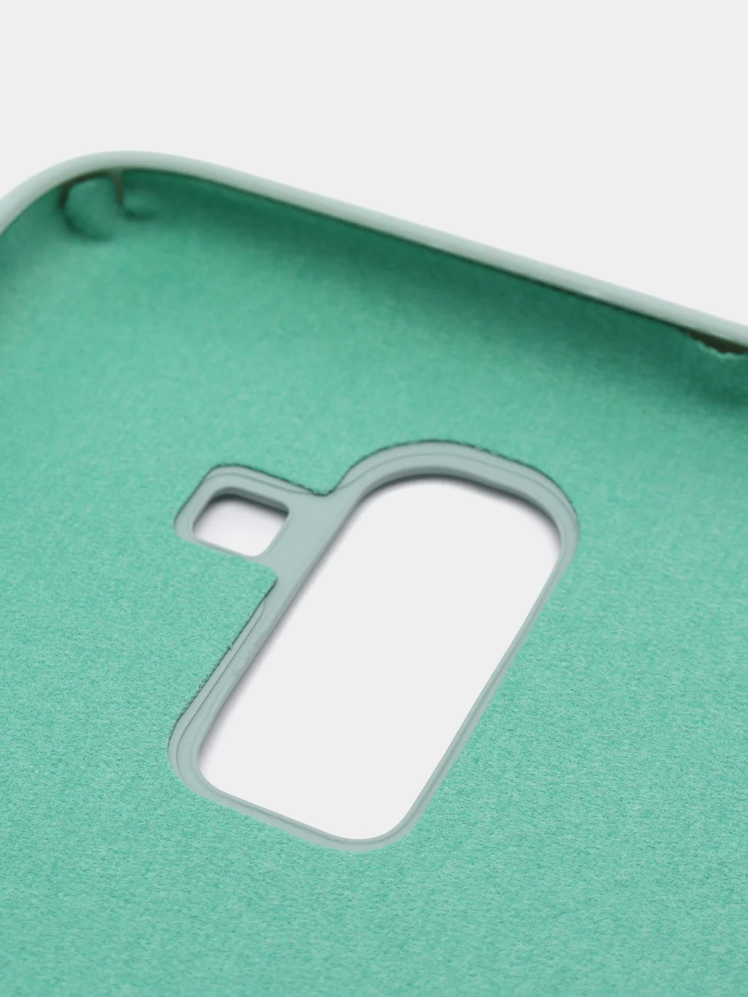 Бирюзовый защитный силиконовый чехол Silikone Cover для Samsung J8 2018