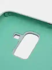 Бирюзовый защитный силиконовый чехол Silikone Cover для Samsung J8 2018
