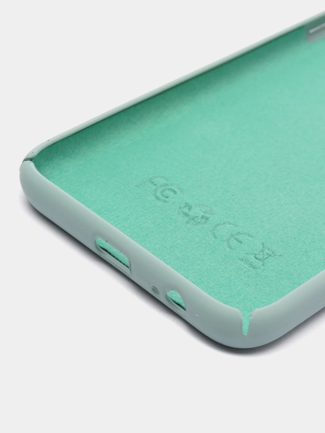 Бирюзовый защитный силиконовый чехол Silikone Cover для Samsung J8 2018