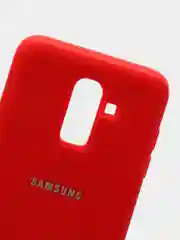 Кораллово-розовый защитный силиконовый чехол Silikone Cover для Samsung J8 2018