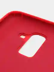 Кораллово-розовый защитный силиконовый чехол Silikone Cover для Samsung J8 2018