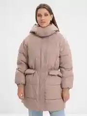 Бежевый куртка женская, зимняя