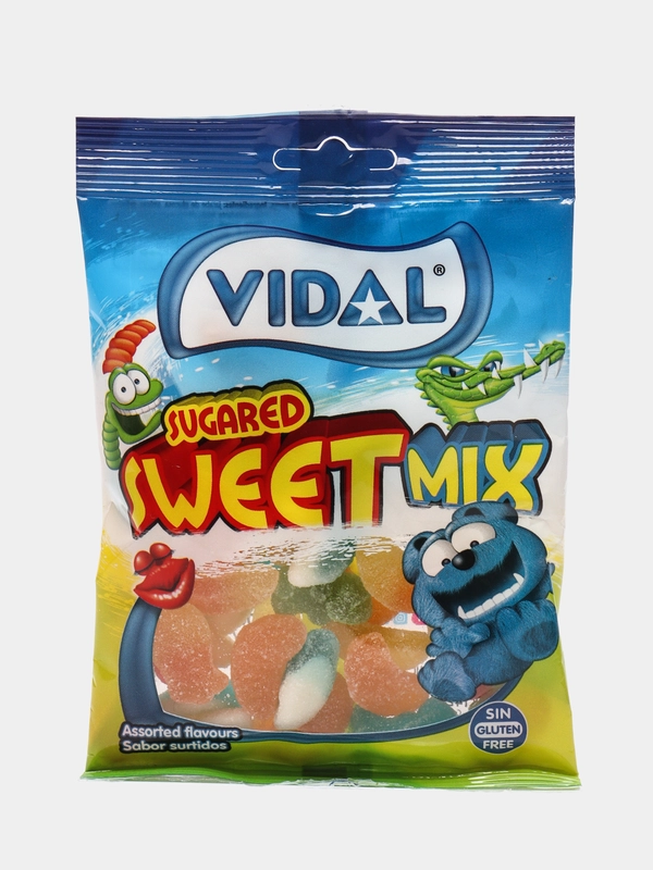 Мармелад жевательный в сахаре "Sugared Sweet Mix" без глютена Vidal, 100 г