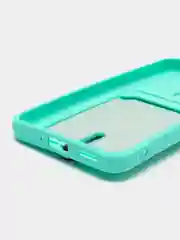 Бирюзовый чехол Xiaomi 13, Сяоми 13 силиконовый с карманом для карты