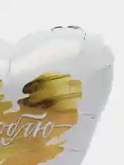 Шар фольгированный "Люблю", сердце, белое с золотом, 18"