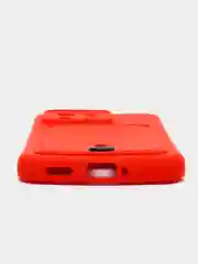 Красный чехол Xiaomi 13, Сяоми 13 силиконовый с карманом для карты