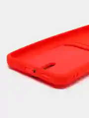 Красный чехол Xiaomi 13, Сяоми 13 силиконовый с карманом для карты