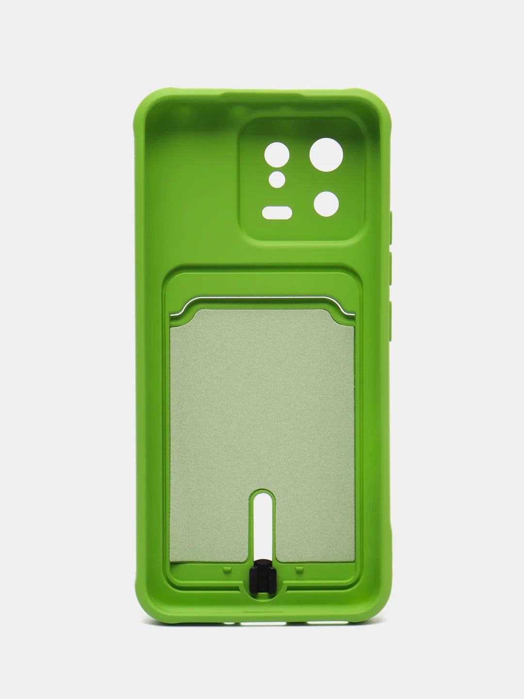 Красный чехол Xiaomi 13, Сяоми 13 силиконовый с карманом для карты