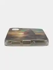 Оливковый чехол для Samsung Galaxy A54 / Самсунг Галакси А54, силиконовый, с рисунком