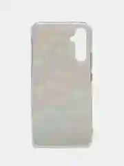 Оранжевый чехол для Samsung Galaxy A34 / Самсунг Галакси А34, силиконовый, с рисунком