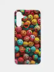 Оранжевый чехол для Samsung Galaxy A34 / Самсунг Галакси А34, силиконовый, с рисунком