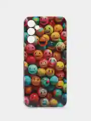 Оранжевый чехол для Samsung Galaxy A14 / Самсунг Галакси А14, силиконовый, с рисунком