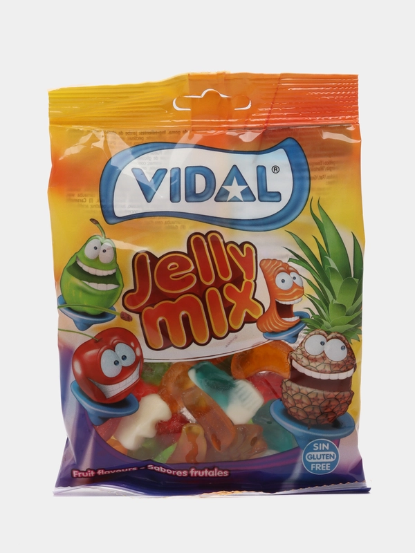 Мармелад жевательный фруктовый вкус, без глютена Jelly Mix "Vidal", 90 г