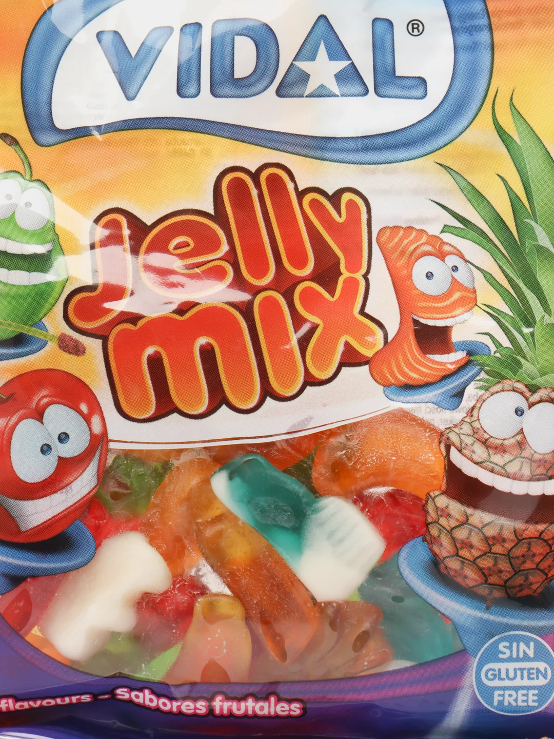Мармелад жевательный фруктовый вкус, без глютена Jelly Mix "Vidal", 90 г
