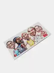 Бежевый наклейка на авто "NBA"