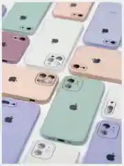 Чехол стеклянный для iPhone (Айфон) 11 с защитой камеры