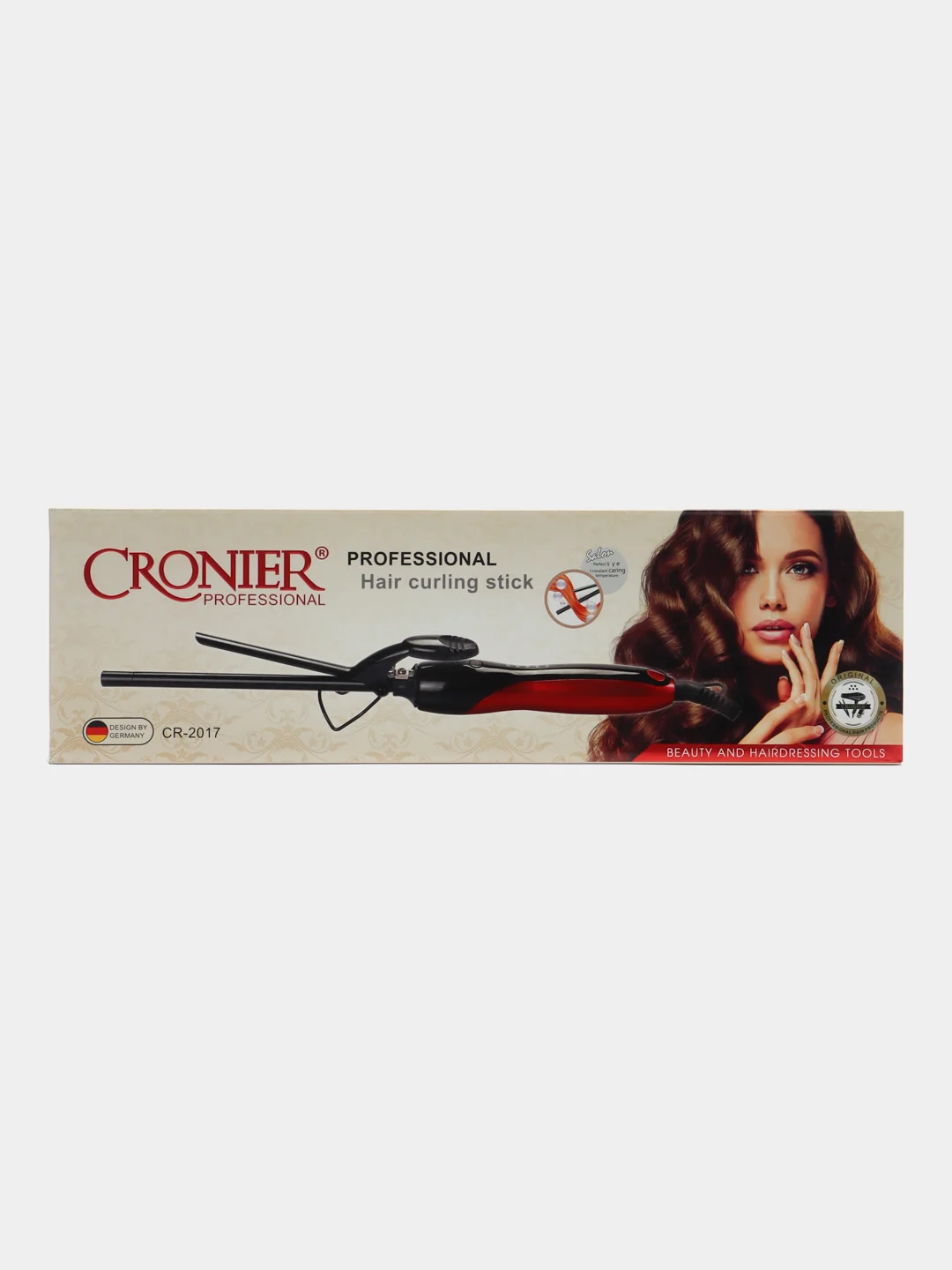 Профессиональные щипцы-плойка для завивки волос Cronier