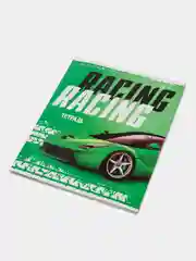 Зеленый тетрадь "Racing defender", 48 листов, в клетку