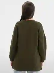 Зелёный хаки толстовка, худи, кофта женская утепленная
