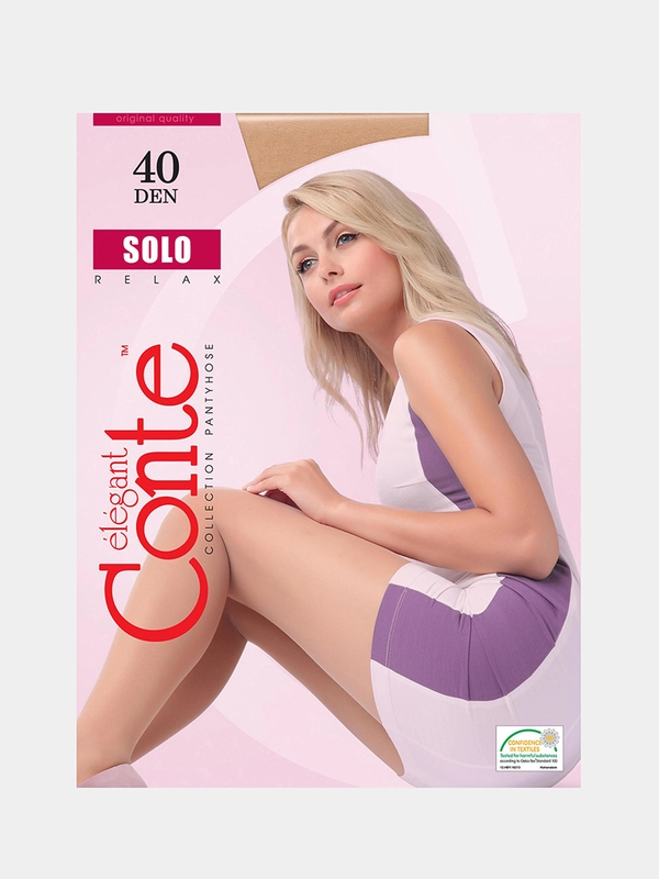 Полуматовые женские колготки Conte Solo 40