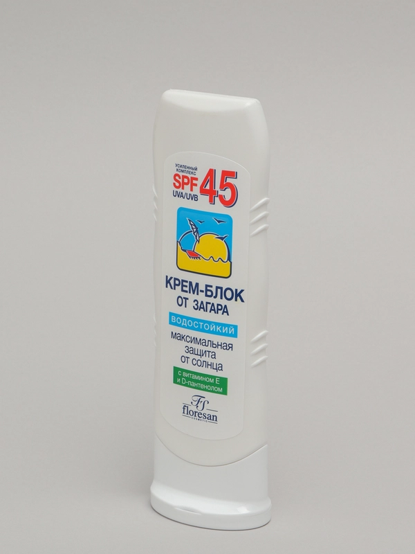 Флоресан Крем-блок от загара SPF 45 водостойкий 125 мл