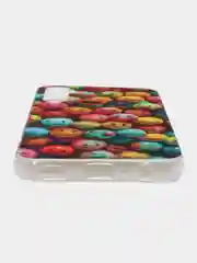 Оранжевый чехол для Samsung Galaxy A24 / Самсунг Галакси А24, силиконовый, с рисунком