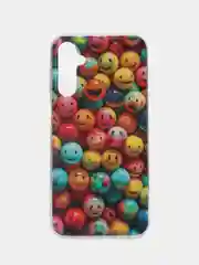 Оранжевый чехол для Samsung Galaxy A24 / Самсунг Галакси А24, силиконовый, с рисунком