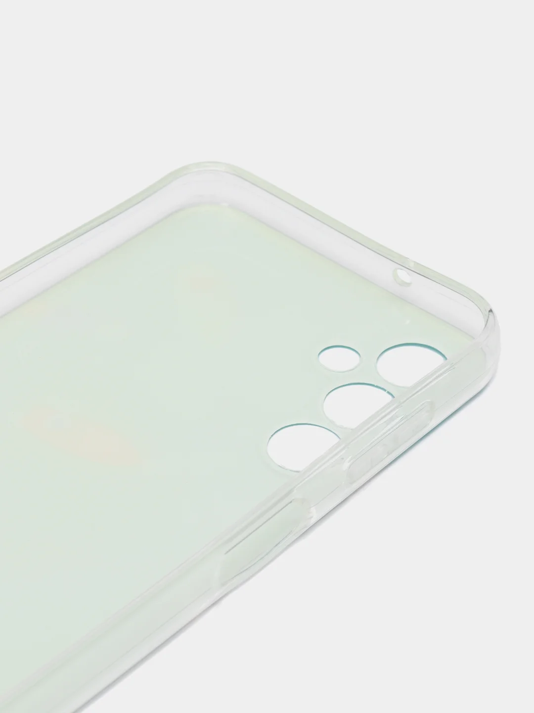 Небесно-голубой чехол для Samsung Galaxy A14 / Самсунг Галакси А14, силиконовый, с рисунком