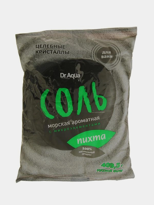 Соль для ванн морская ароматная Пихта, 409 грамм