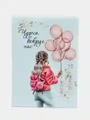 Голубой обложка для паспорта, с принтом