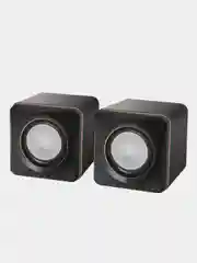 Черный колонки компьютерные 5Вт питание от USB, компактные