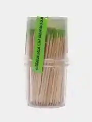 Зубочистки в пластиковой банке, деревянные, береза 190/350/500 шт, классические, с ароматом